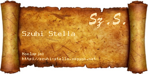 Szuhi Stella névjegykártya
